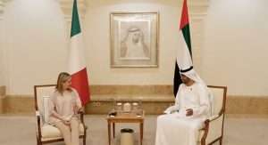 Meloni ad Abu Dhabi, l’obbiettivo è rilanciare i rapporti tra Italia ed Emirati Arabi Uniti