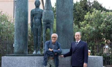 Una scultura di Mimmo Paladino dedicata a Sant’Ambrogio per il Centenario dell’Università Cattolica