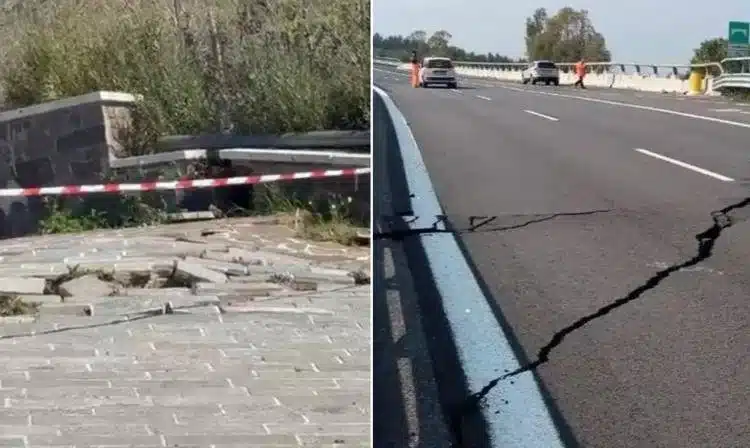 Frana di Petacciato: A14 chiusa e linea ferroviaria Adriatica interrotta